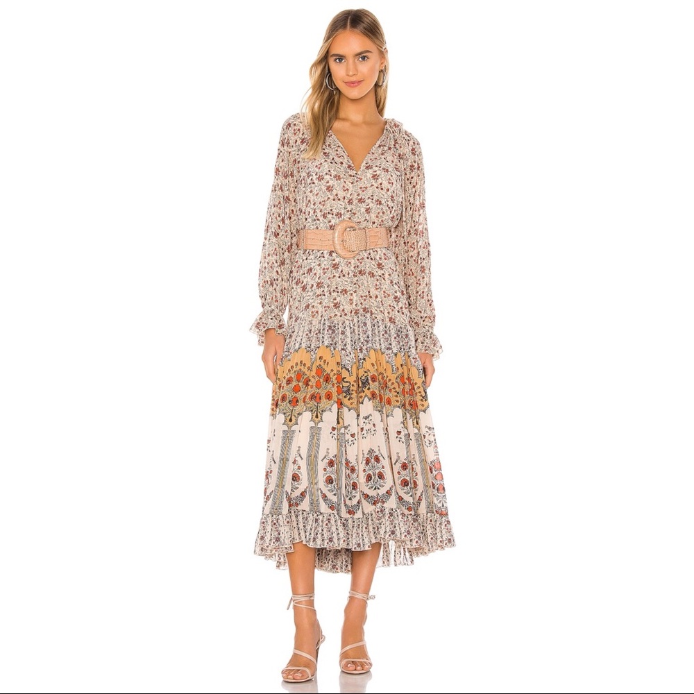 Free People Feelin’ Groovy Border Print Maxi Dress